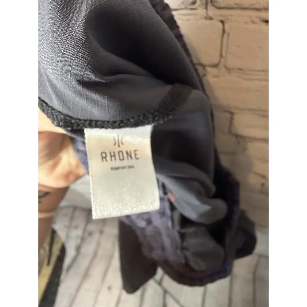 Rhone RN# 141364 Shorts Men Large Black‎ Nylon Stretch Athletic Sport